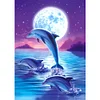 Delphinsprung - Rund Diamant Malerei 30*40CM