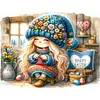 Diamond Painting -5D Full Round Drill Easter Sewing Gnome
