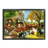Bamboo Hut-9CT Stamped Cross Stitch Bead Embroidery 60*45cm tapestrymarket
