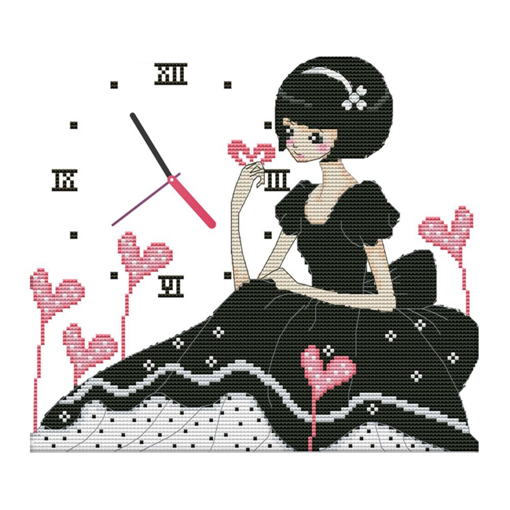 

Girly Feelings - 14CT Stamped Cross Stitch - 27*25cm, 501 Original