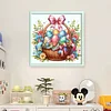 Easter Eggs In Flower Basket-14CT Stamped Cross Stitch 40*40cm/15.75*15.75in