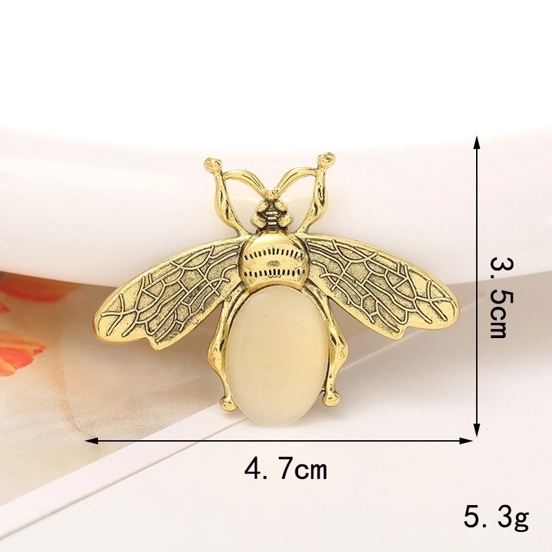 Minimalist Bee Alloy Inlay Rhinestones Jewelry Accessories