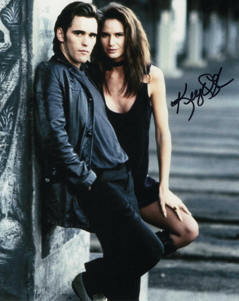 KELLY LYNCH SIGNED AUTOGRAPH 8X10 Photo Poster painting - DRUGSTORE COWBOY W/ MATT DILLON, RARE