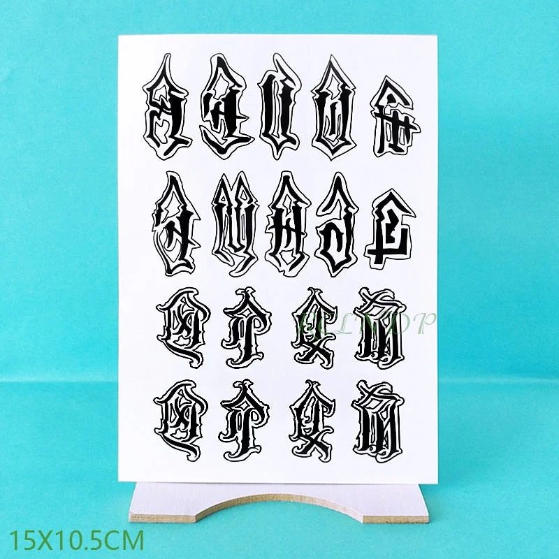 Waterproof Temporary tattoo sticker keep calm English letters words tatto stickers flash tatoo fake tattoos for men women