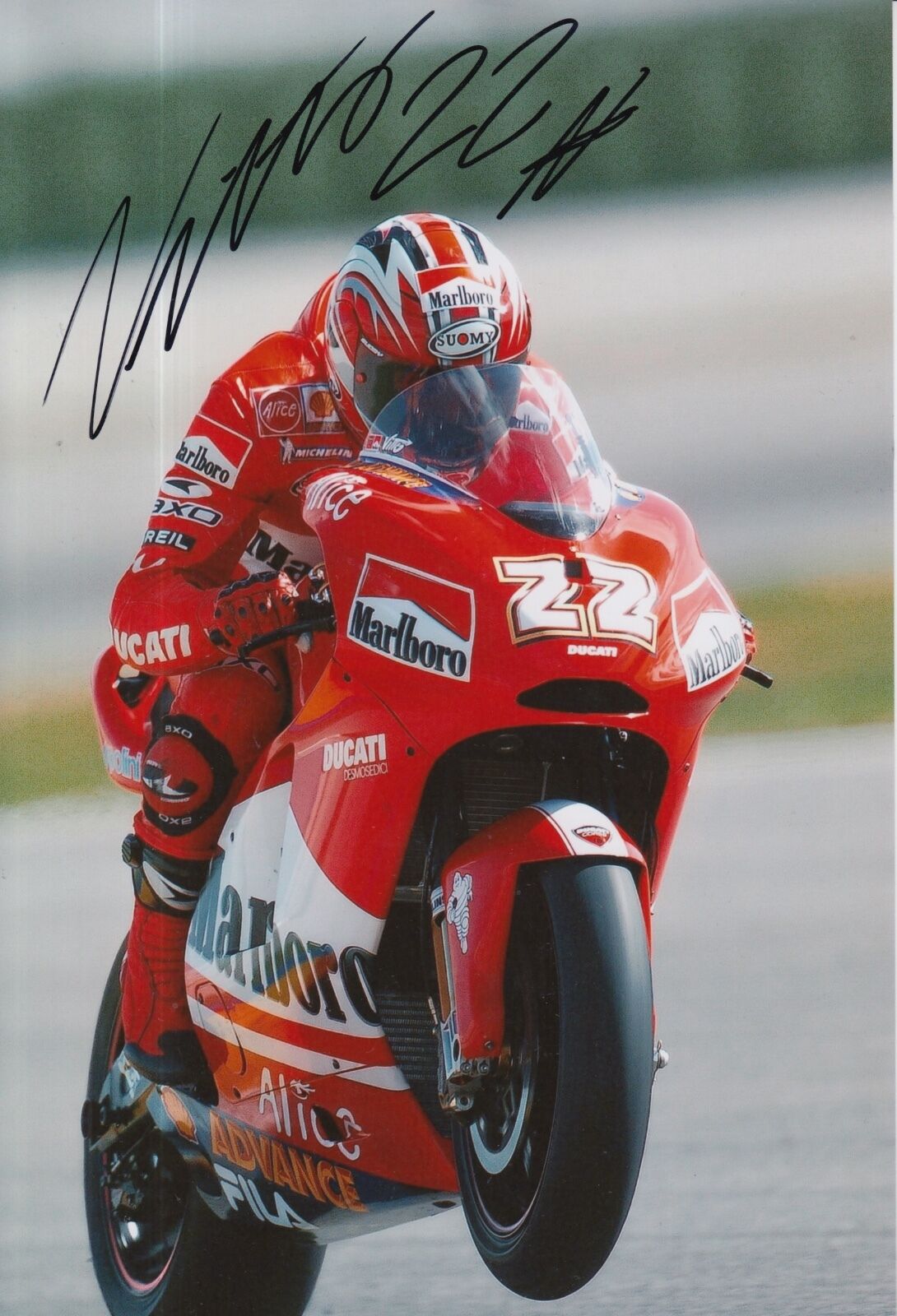 Vittoriano Guareschi Hand Signed Photo Poster painting 12x8 Ducati MotoGP.