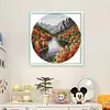 Autumn Lake-11CT Stamped Cross Stitch 37*37cm/14.57*14.57in tapestrymarket