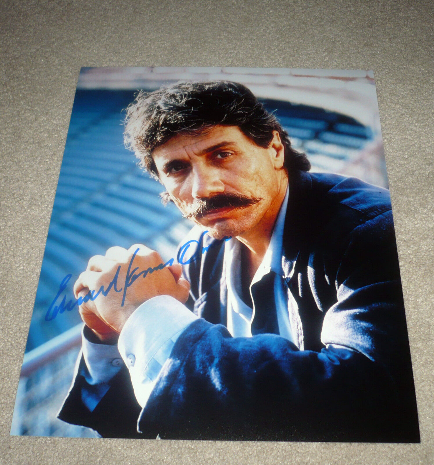 EDWARD JAMES OLMOS SIGNED BLADE RUNNER 11X14 Photo Poster painting W/COA BATTLESTAR GALLACTICA A