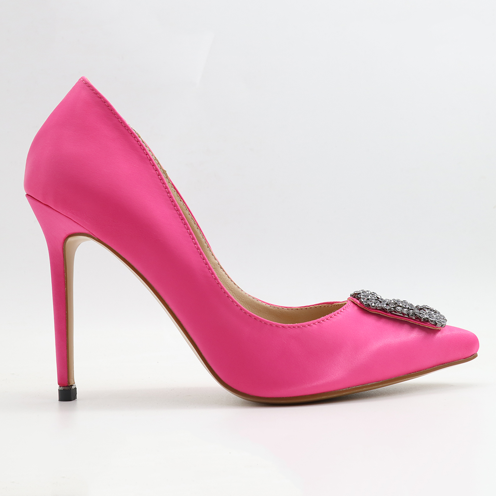 100mm Women's Slik Shoes Diamond Party Wedding Pumps-vocosishoes