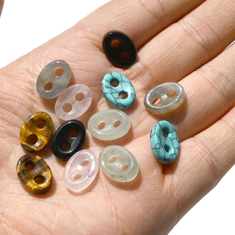 1 Piece Natural Crystal Gem Geometric Jewelry Buckle