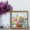 Diamond Painting Special Shaped Drill Flower With Frame(8.46x8.46inch)