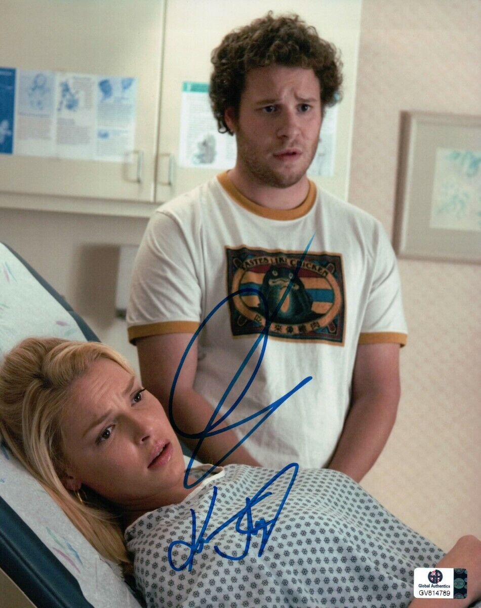 Katherine Heigl Seth Rogen Dual Autographed 8X10 Photo Poster painting Knocked Up GV814789