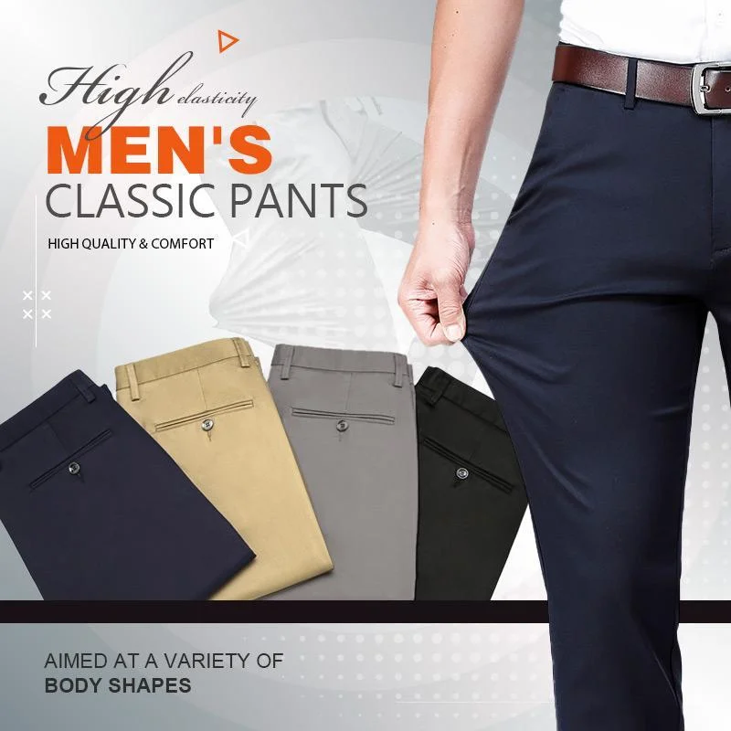 (Buy 2 Free Shipping)High Stretch Men\'s Classic Pants