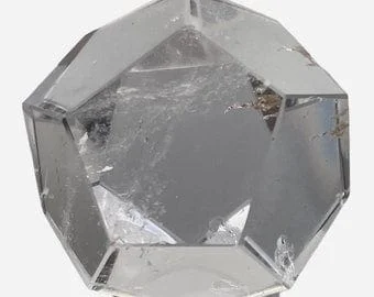 pornhint Pornhint Rock Crystal 66g Dodecahedron Specimen | 33mm | Clear | 1 Figurine |