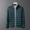 Men's Winter Stand Collar Lightweight Down Jacket