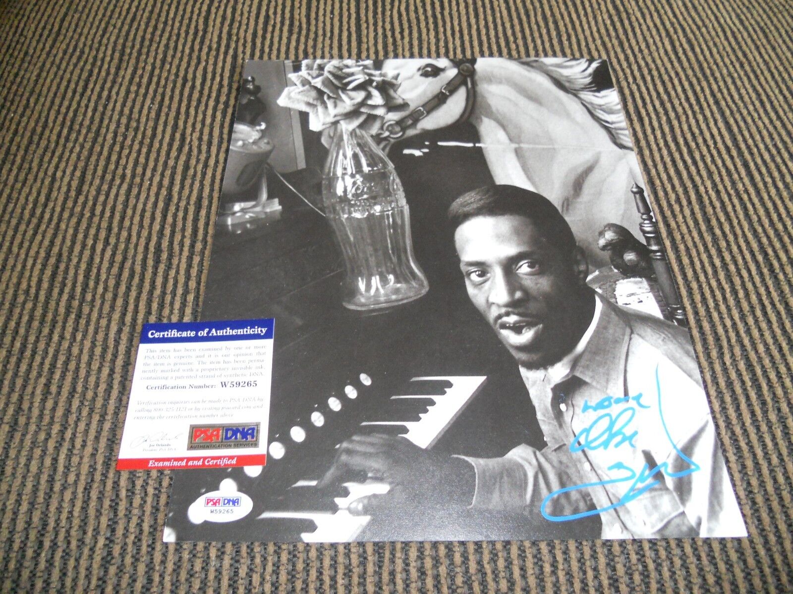 Ike Turner Rare Signed Autographed 9,5 x 11.75