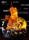Agumon & Greymon with LED - Digimon Resin Statue - Idea Rocket Studios