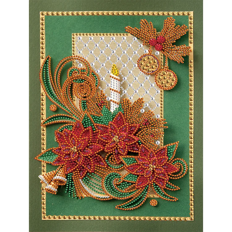 Quilling Paper Painting Greeting Card 30*40CM(Canvas) Special Shaped Drill Diamond Painting gbfke