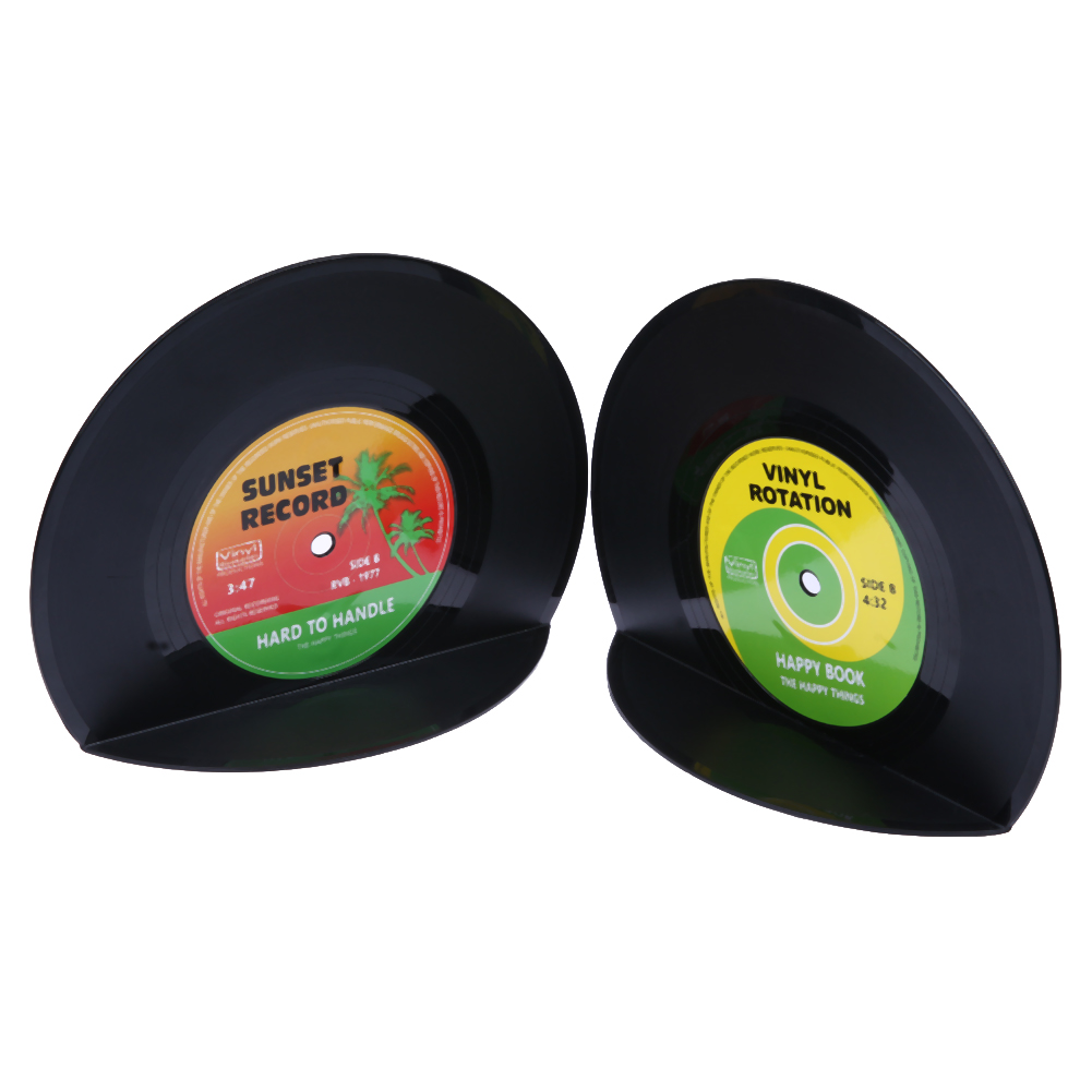 

1Set/2Pieces New Arrivals Retro Record Bookends / Vinyl Bookends, 501 Original
