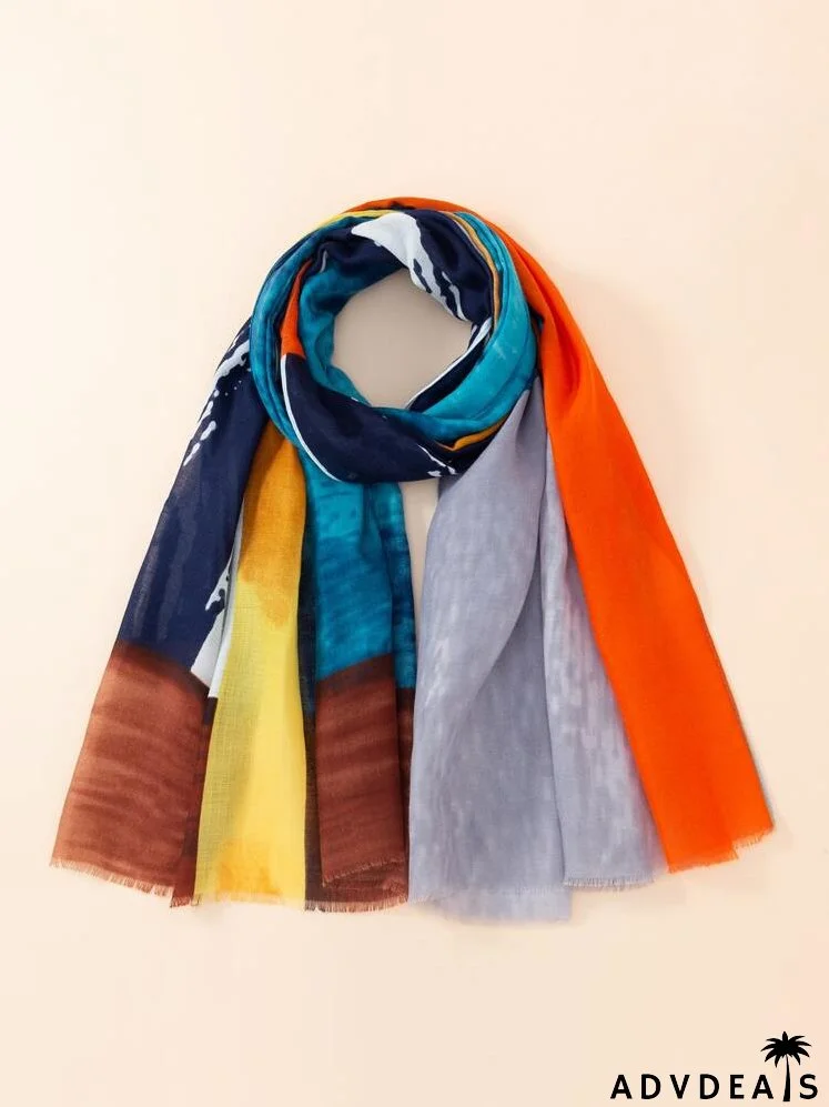 Color Block Scarf