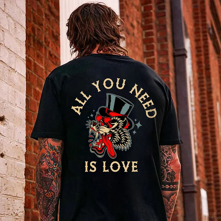 All You Need Is Love Printed Men's T-shirt