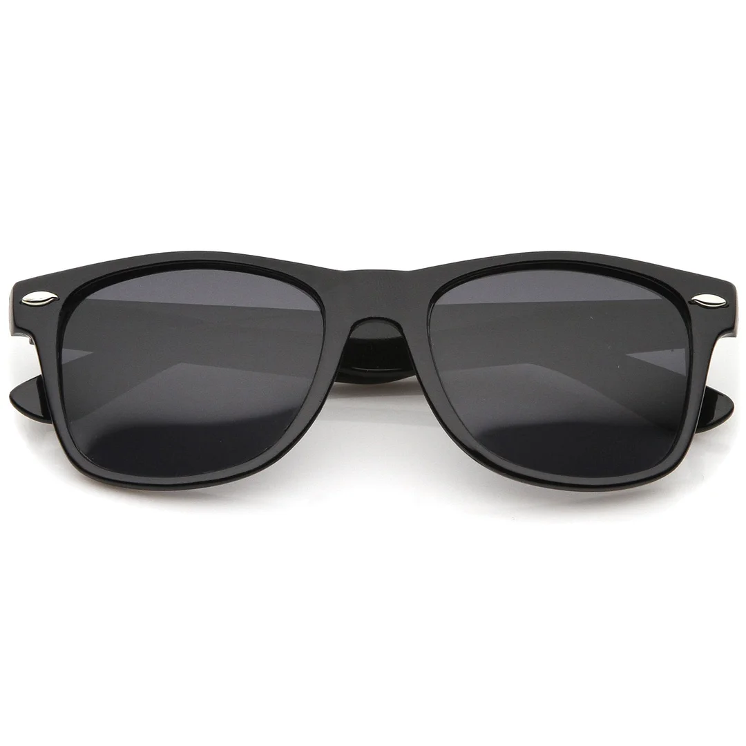 Retro Wide Temple Lens Horn Rimmed glasses 55mm