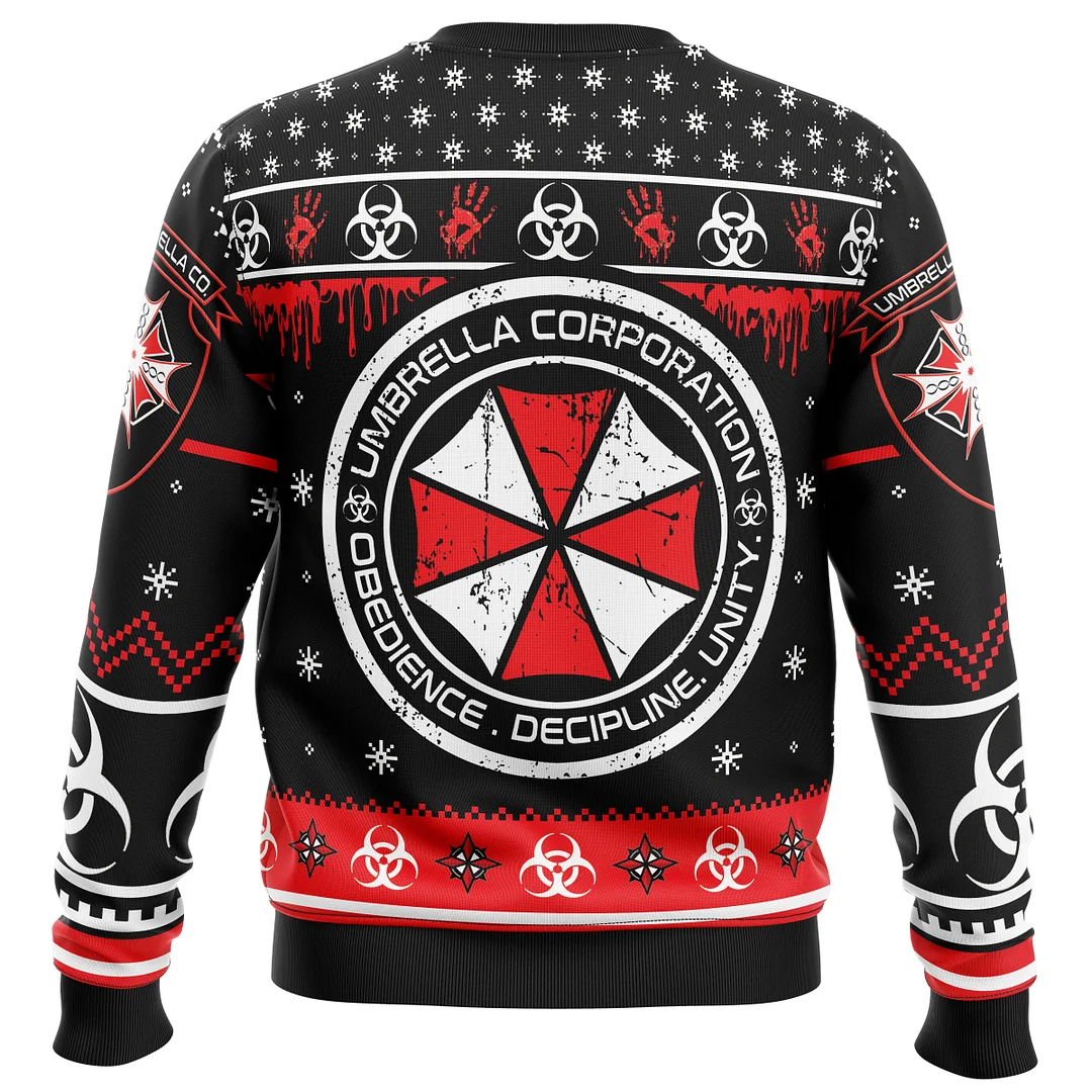 Umbrella Co. Resident Evil Ugly Christmas Sweatshirt