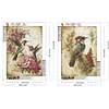 2Pcs/set Diamond Painting-5D Full Round Drill Yellowed Animal (40*30 CM)
