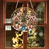 Crystal Diamond Painting Christmas Gingerbread Village 9in Ornament