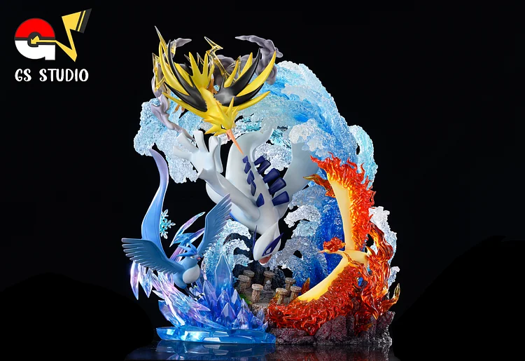 Figura de ação pokemon lugia ho-oh tipo voador, modelo