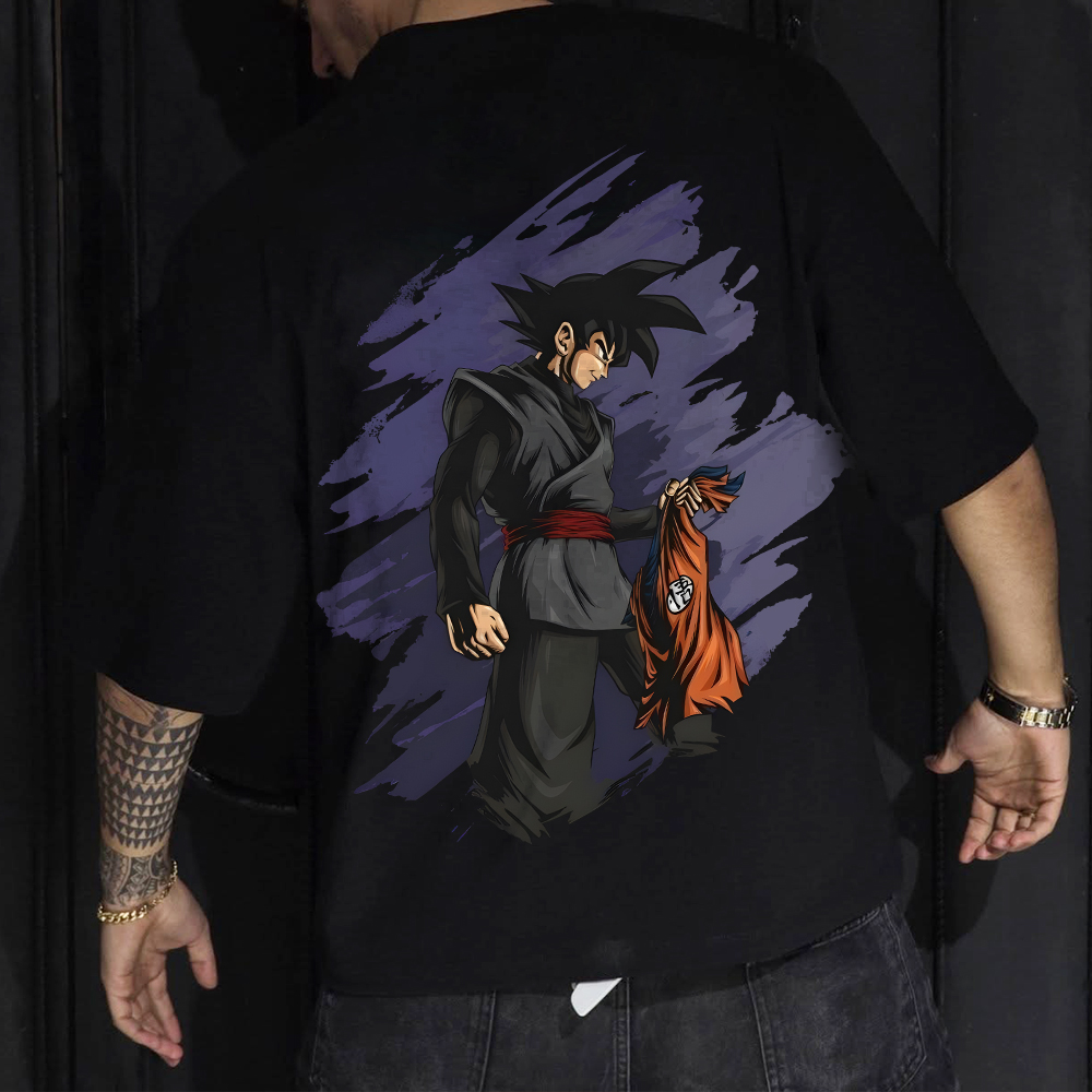 Unisex Oversized Anime Print T-Shirt