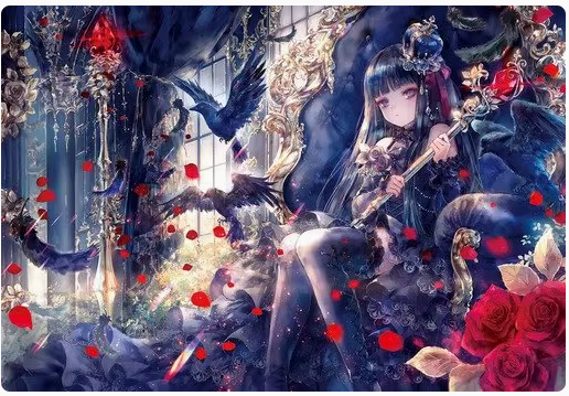 【Brand】The Story of Black Princess 14CT Pre-stamped Canvas(74*54cm) 84 Colors Cross Stitch