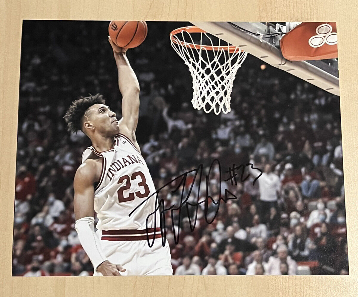 TRAYCE JACKSON DAVIS SIGNED 8x10 Photo Poster painting INDIANA HOOSIERS BASKETBALL AUTOGRAPH COA