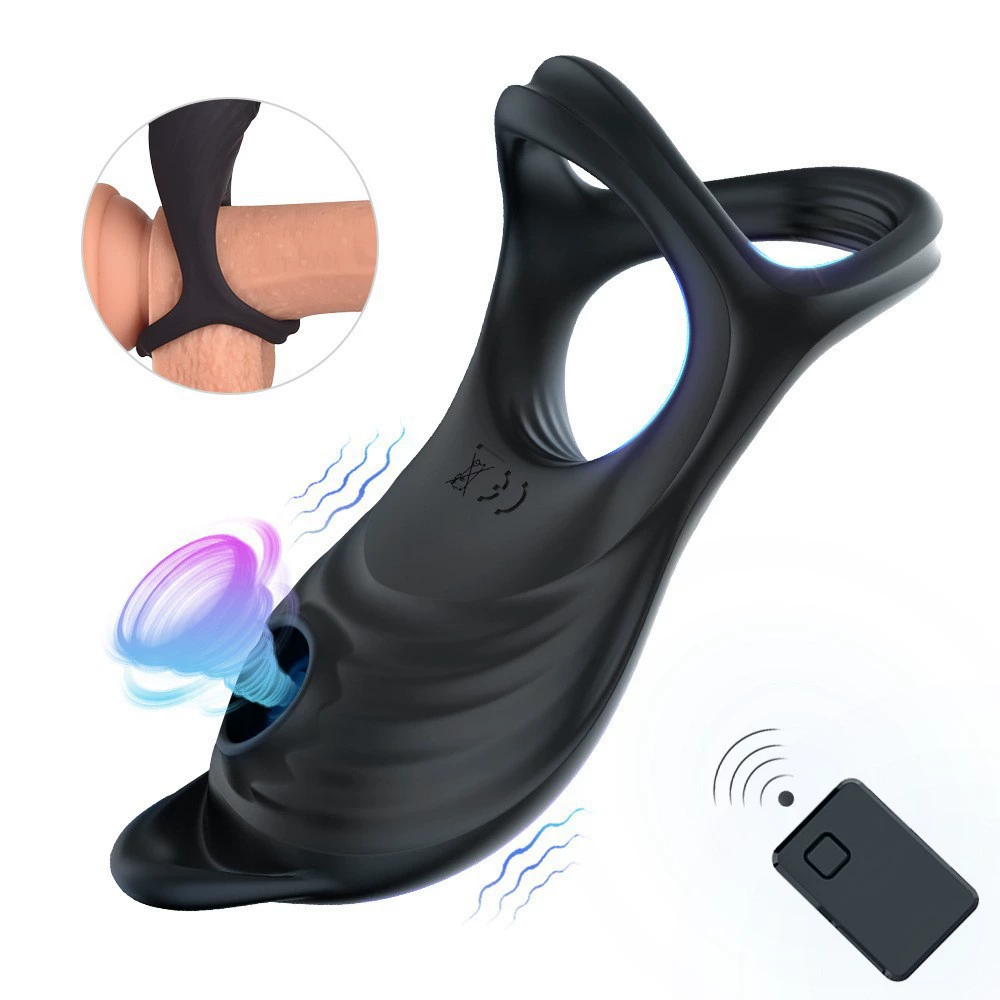Vibrating Cock Ring with Clit Licking Mode 