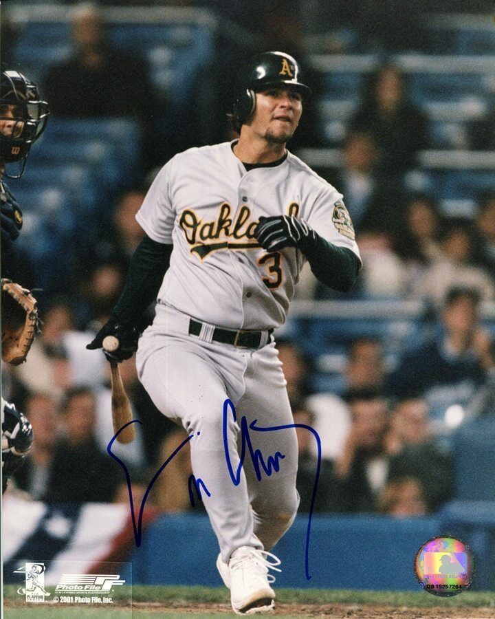 Eric Chavez Oakland Athletics A's Autographed Signed 8x10 Photo Poster painting CFS COA