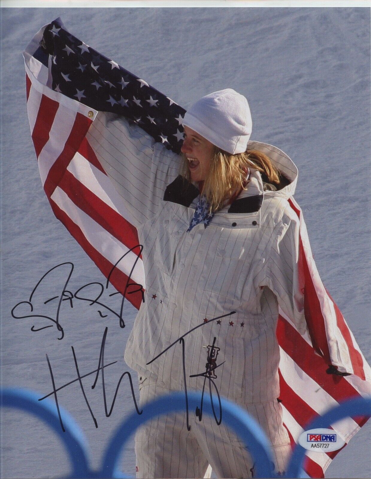HANNAH TETER 8x10 Photo Poster painting Signed Autographed Auto PSA DNA Snowboardimg Olympics