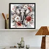Diamond Painting-DIY Full Round Drill Elephant（40*40CM）