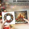 6pcs DIY Weihnachtskerze Diamant Kunst Gru&szlig;karten f&uuml;r Feiertagssegen