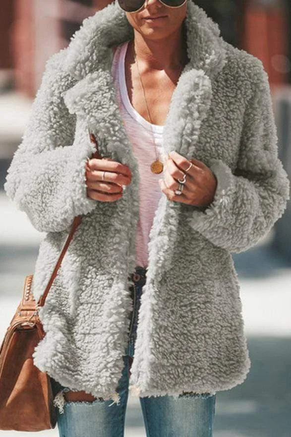 Fashion Lapel Coat For Winter