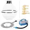 [US Local Warehouse] Balloon Stuffer Filling Tool with Air Pump & Expander Tool Balloon Stuffing Machine Set for Wedding Christmas Birthday Party Decoration (Multi port 2-in-1)