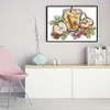 Apple Afternoon Tea-14CT Stamped Cross Stitch 26*19cm/10.24*7.48in