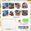 (US Only)6PCS DIY Independence Day Diamond Art Greeting Cards for Independence Day