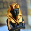Ancient Egyptian pyramid puppet mummy pharaoh golden mask ancient civilization ornaments Egyptian pharaoh prince bookends