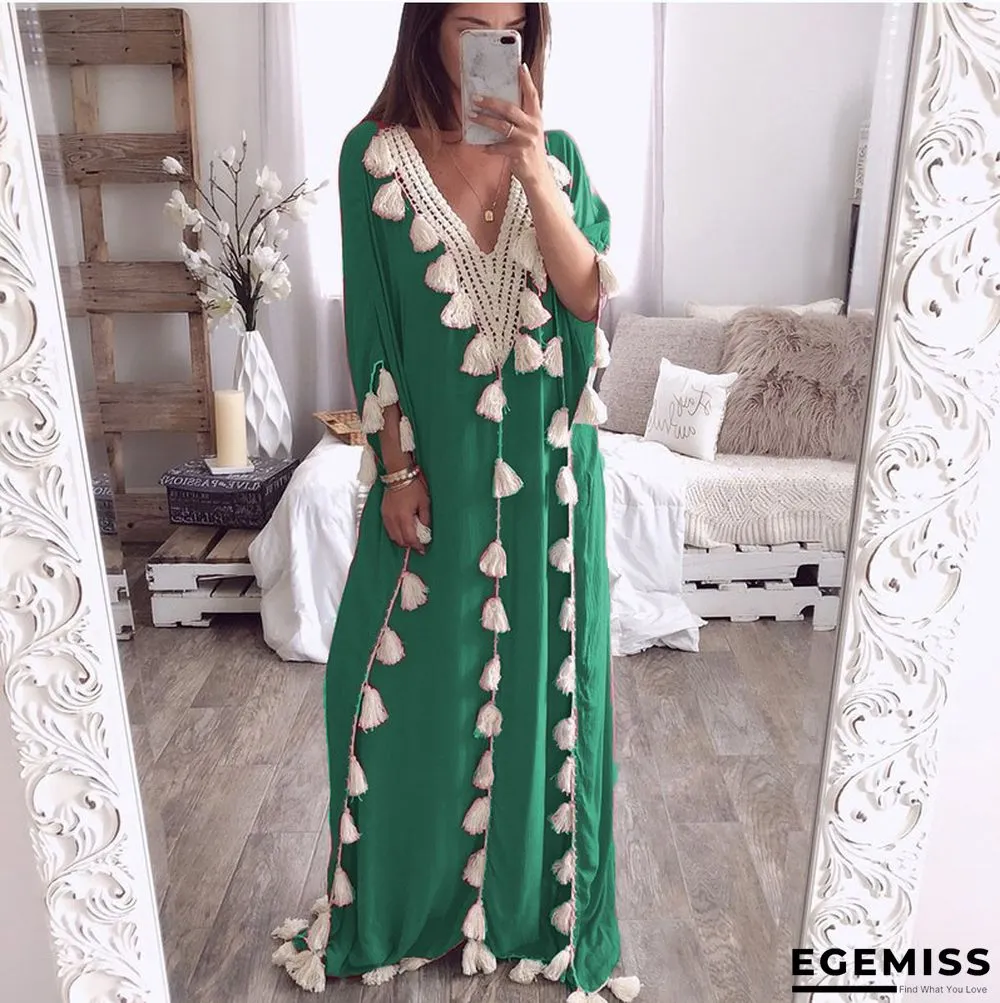 Large Gown V-neck Evening Dress Dress | EGEMISS