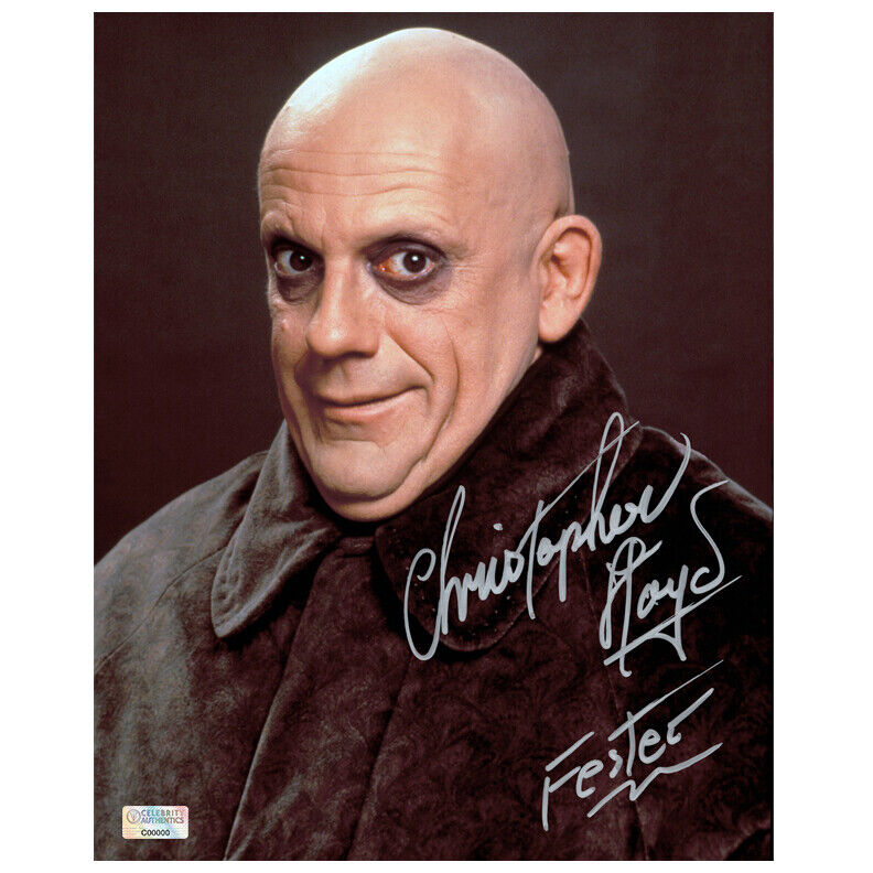 Christopher Lloyd Autographed Addams Family Uncle Fester 8x10 Photo Poster painting