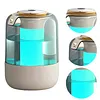 Air Humidifier Super Anti-Dry-Burning Quiet Silent Dual-Spray Humidifier W/ 7-Color Ambient Night Light Suitable for Room Office and Gym