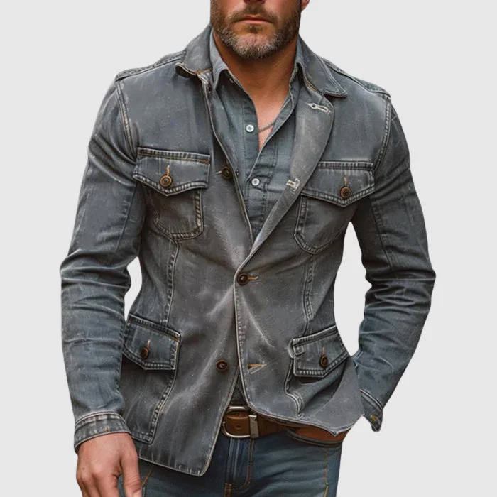 Roberto Russo Washed Denim Jacket QueenFunky