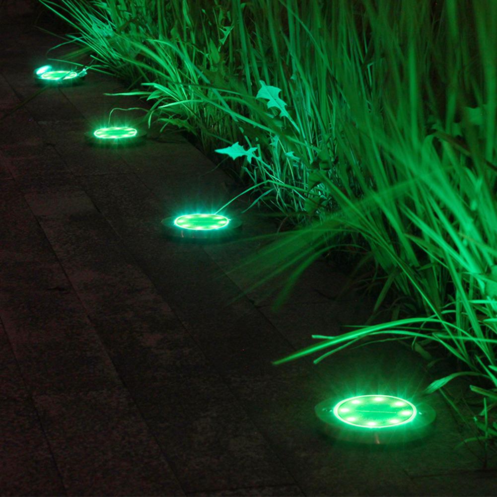

8LED Solar Underground Light Waterproof Color Changing Garden Buried Lamp, 501 Original