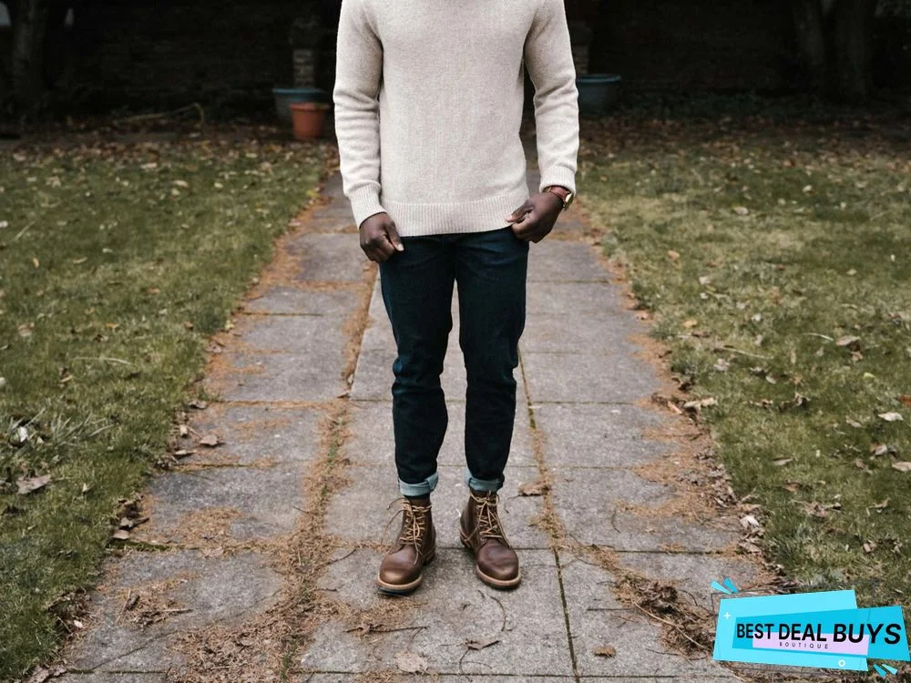 Cow Split Leather Men Boots Comfortable Boots Men Footwear Rubber Ankle Boots Men's Shoes