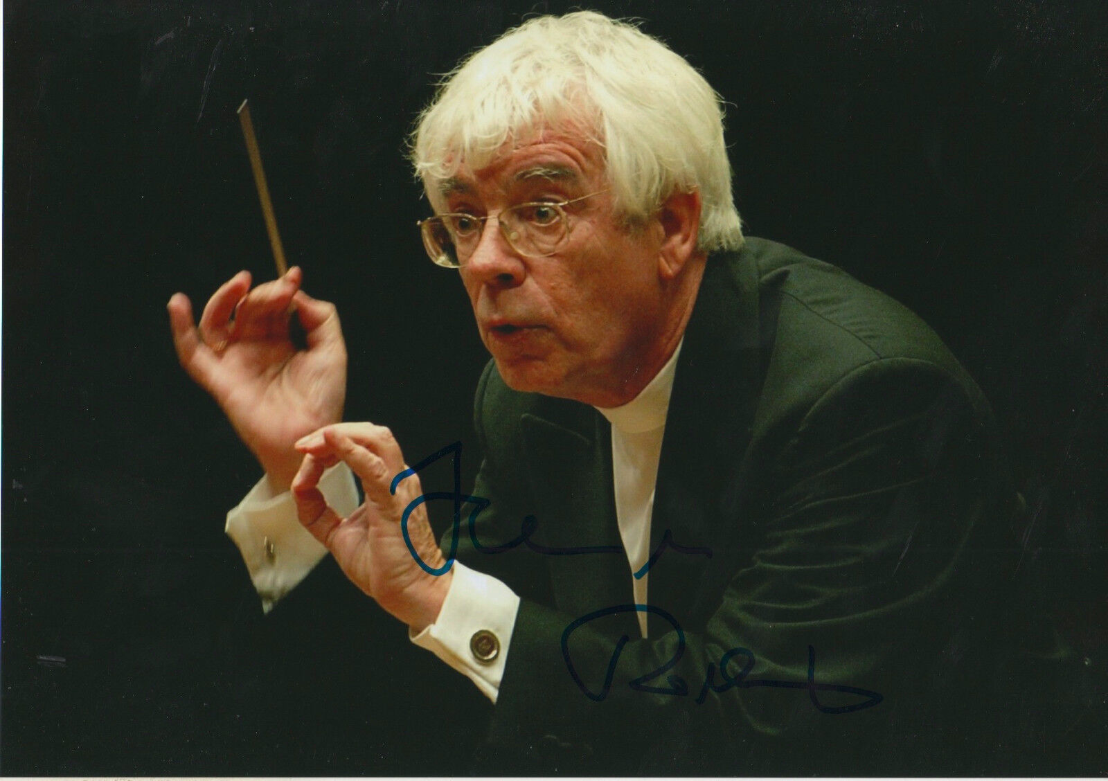 Helmuth Rilling Conductor signed 8x12 inch Photo Poster painting autograph