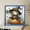Halloween Witch-11CT Stamped Cross Stitch 40*40cm/15.75*15.75in tapestrymarket
